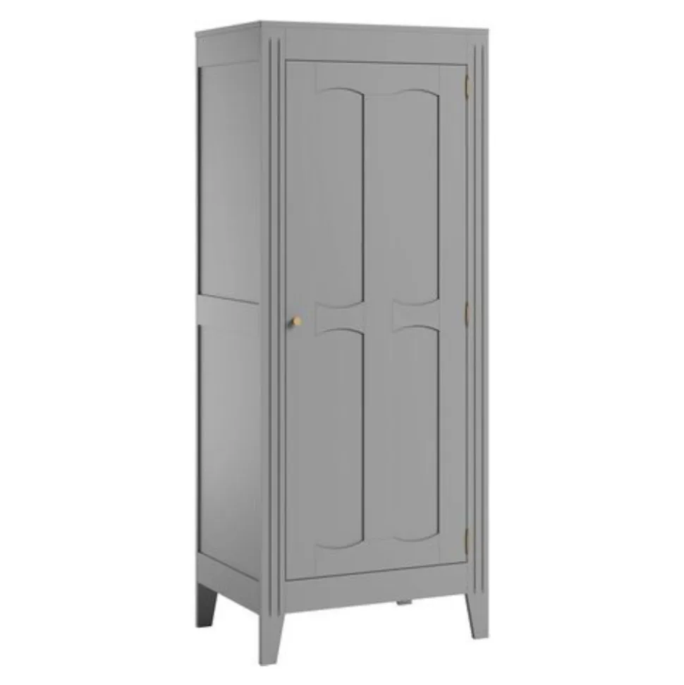 Armoire 1 porte gris clair milenne