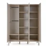 Armoire 3 portes ashi argile