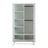 Armoire 2 portes ashi - crème