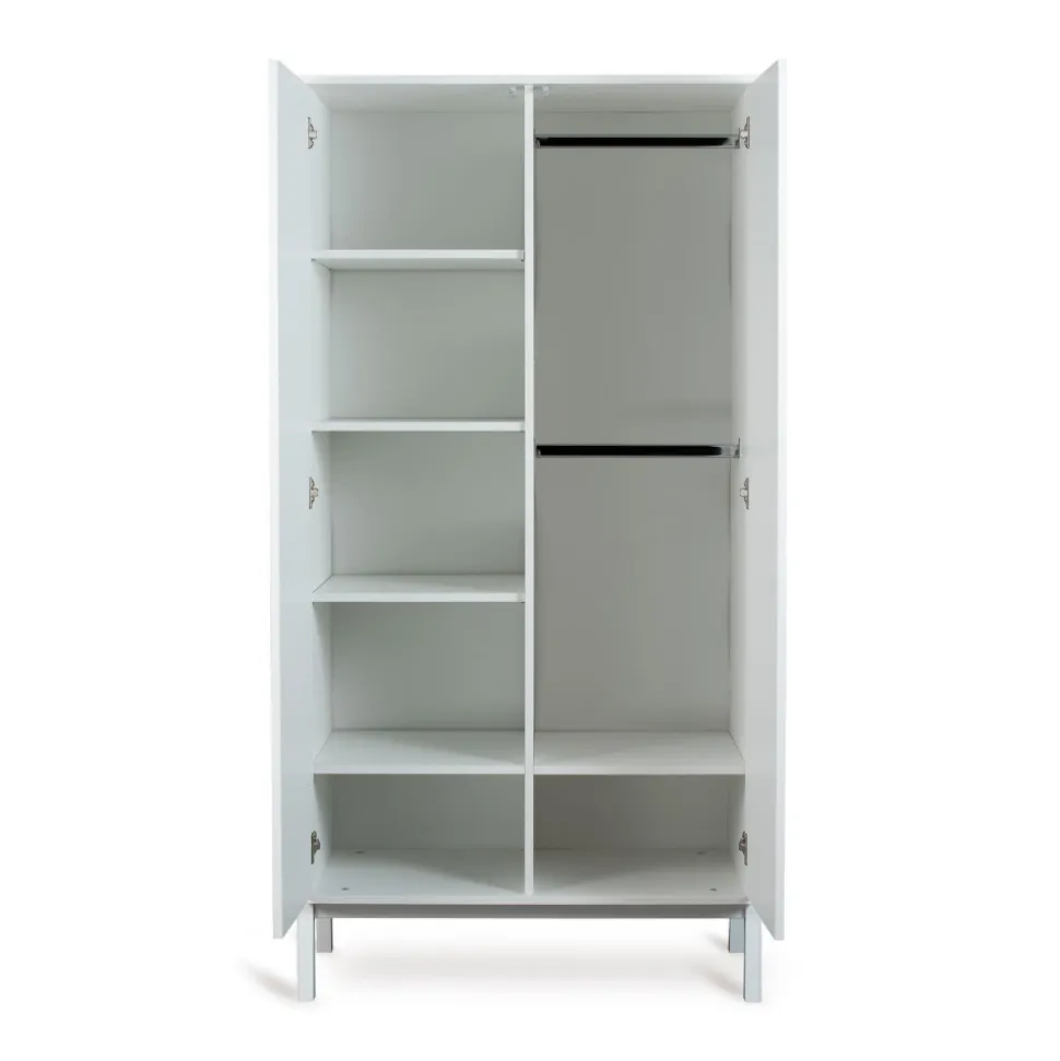 Armoire 2 portes ashi - crème