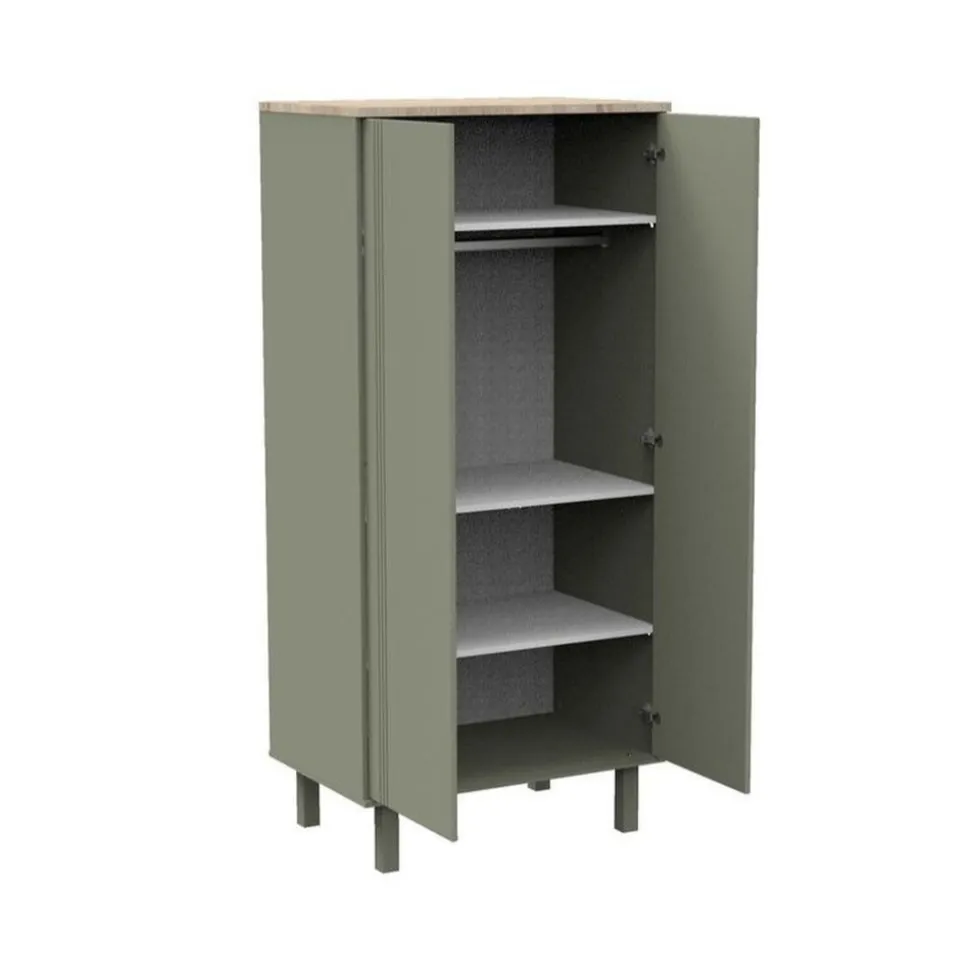 Armoire 2 portes eleonore kaki