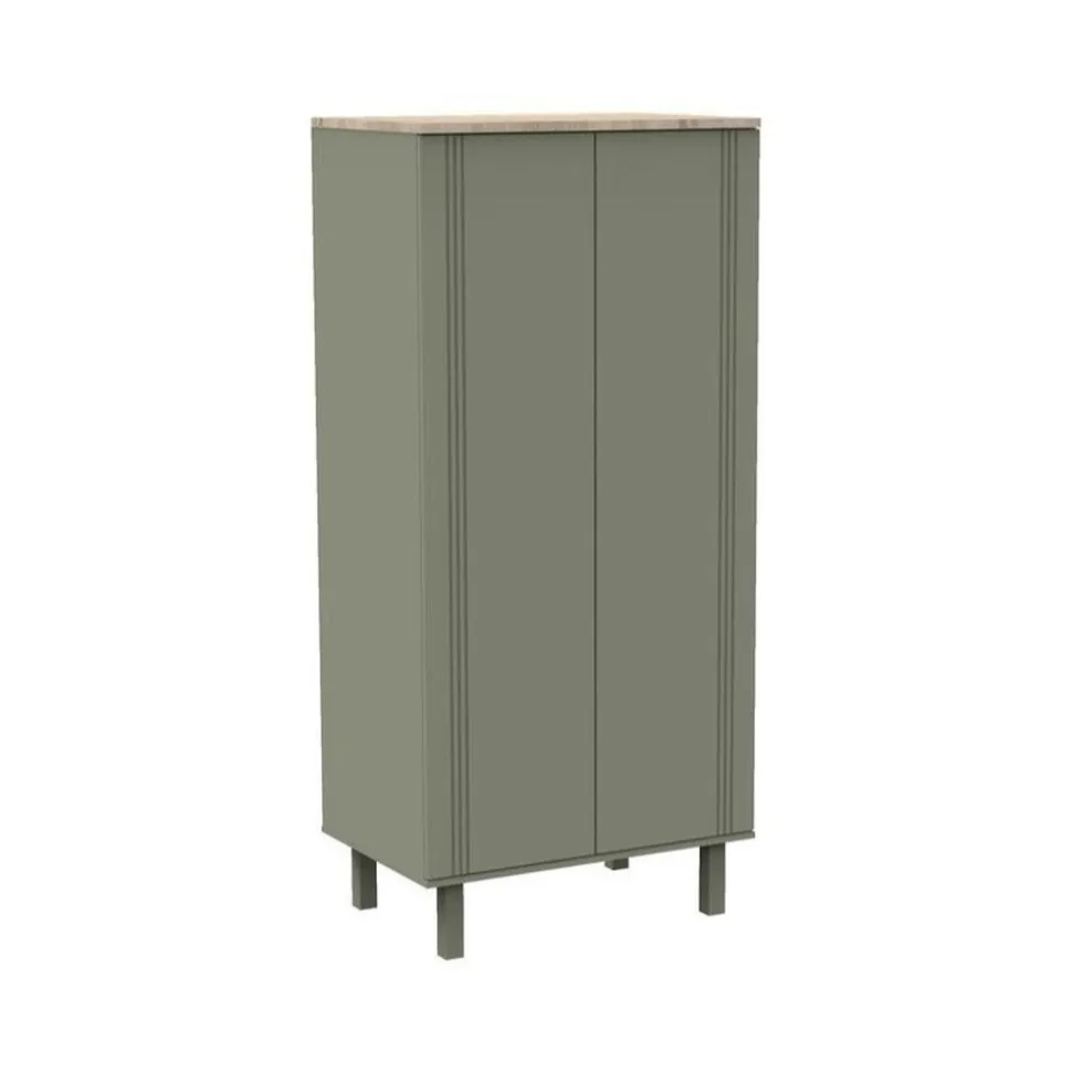 Armoire 2 portes eleonore kaki