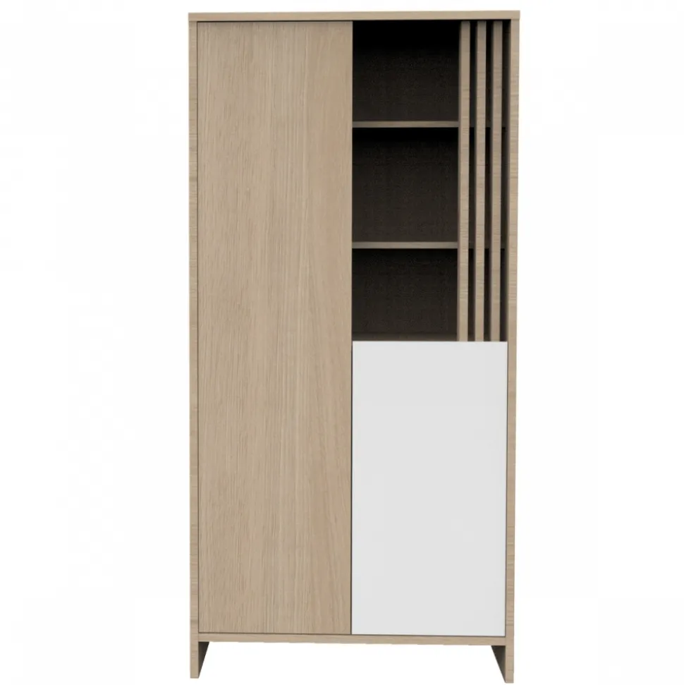 Armoire portes et niche blanche tokyo