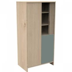 Armoire portes et niche sauge tokyo