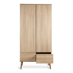 Armoire 2 portes flow - honey ash