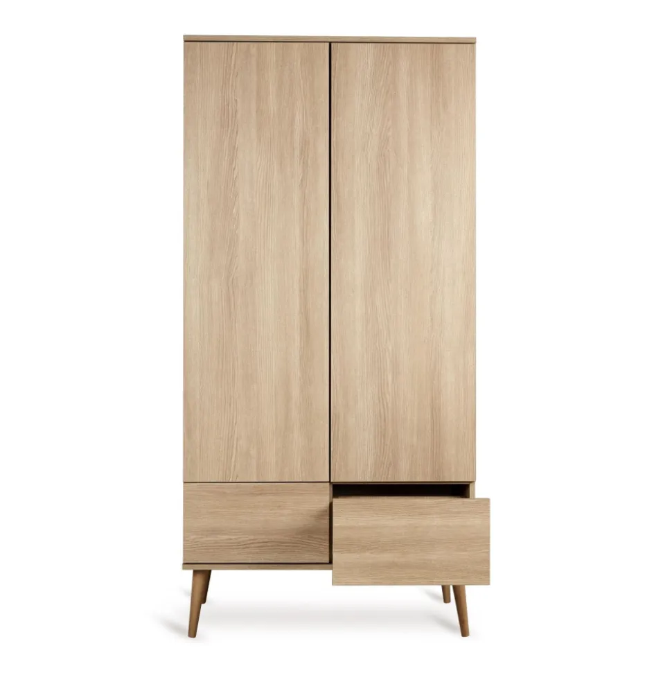 Armoire 2 portes flow - honey ash