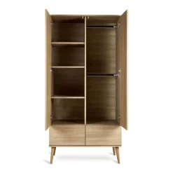 Armoire 2 portes flow - honey ash