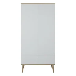Armoire 2 portes flow white et oak