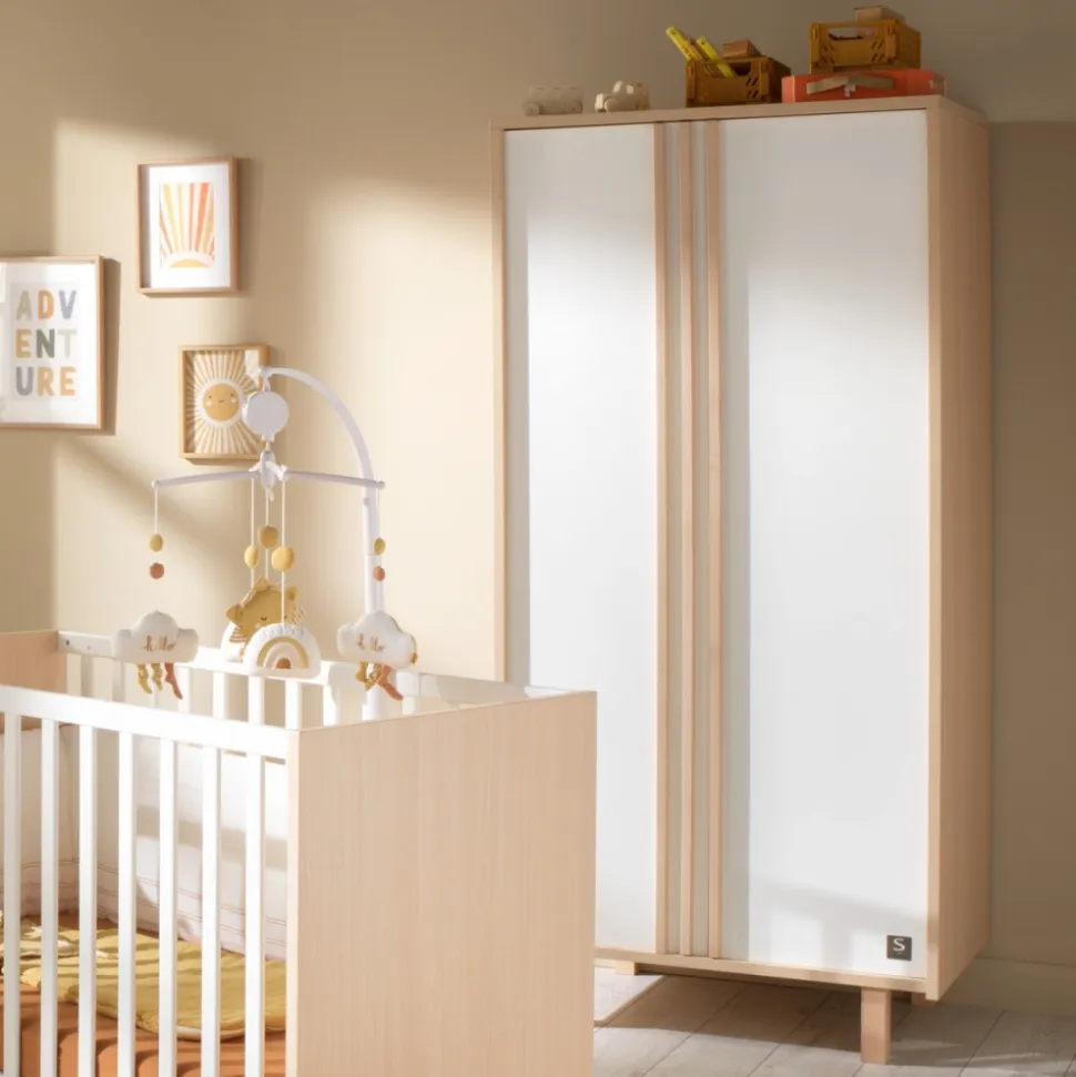 Armoire 2 portes nature