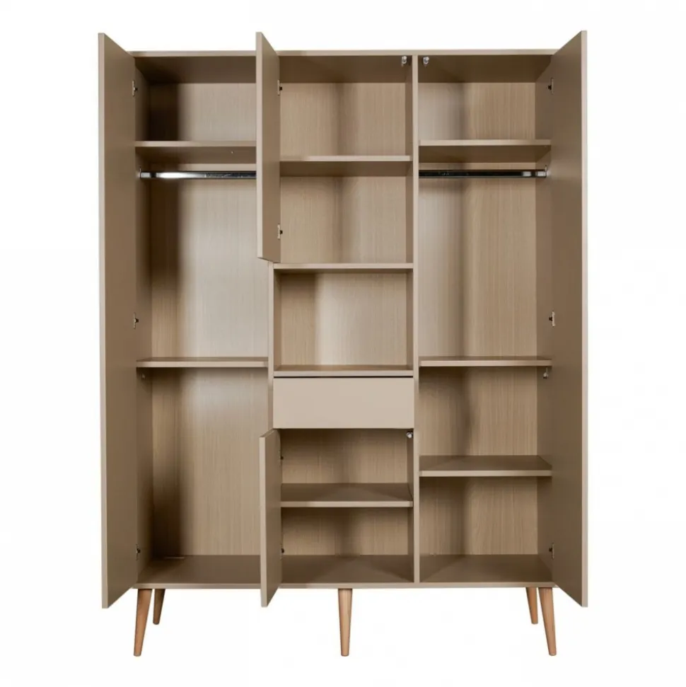 Armoire 4 portes 1 niche cocoon latte
