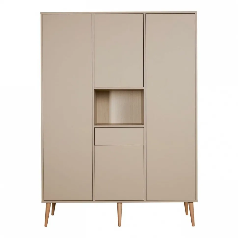 Armoire 4 portes 1 niche cocoon latte