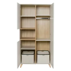 Armoire 3 portes 1 niche loft - argile