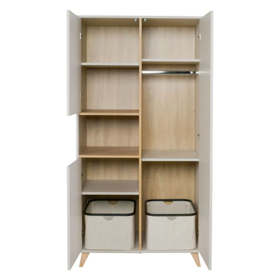 Armoire 3 portes 1 niche loft - argile