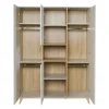 Armoire 4 portes 1 niche loft - argile
