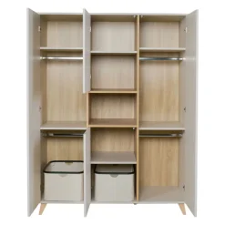 Armoire 4 portes 1 niche loft - argile