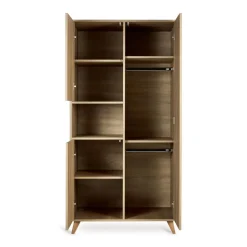 Armoire 3 portes 1 niche loft honey ash