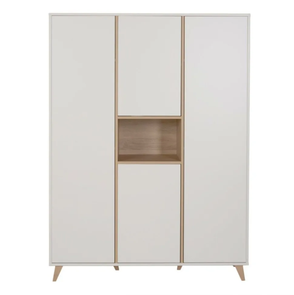 Armoire 4 portes 1 niche loft white