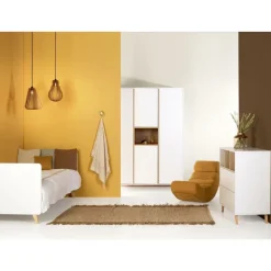 Armoire 4 portes 1 niche loft white