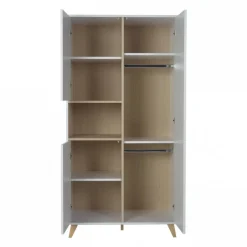 Armoire 3 portes 1 niche loft white