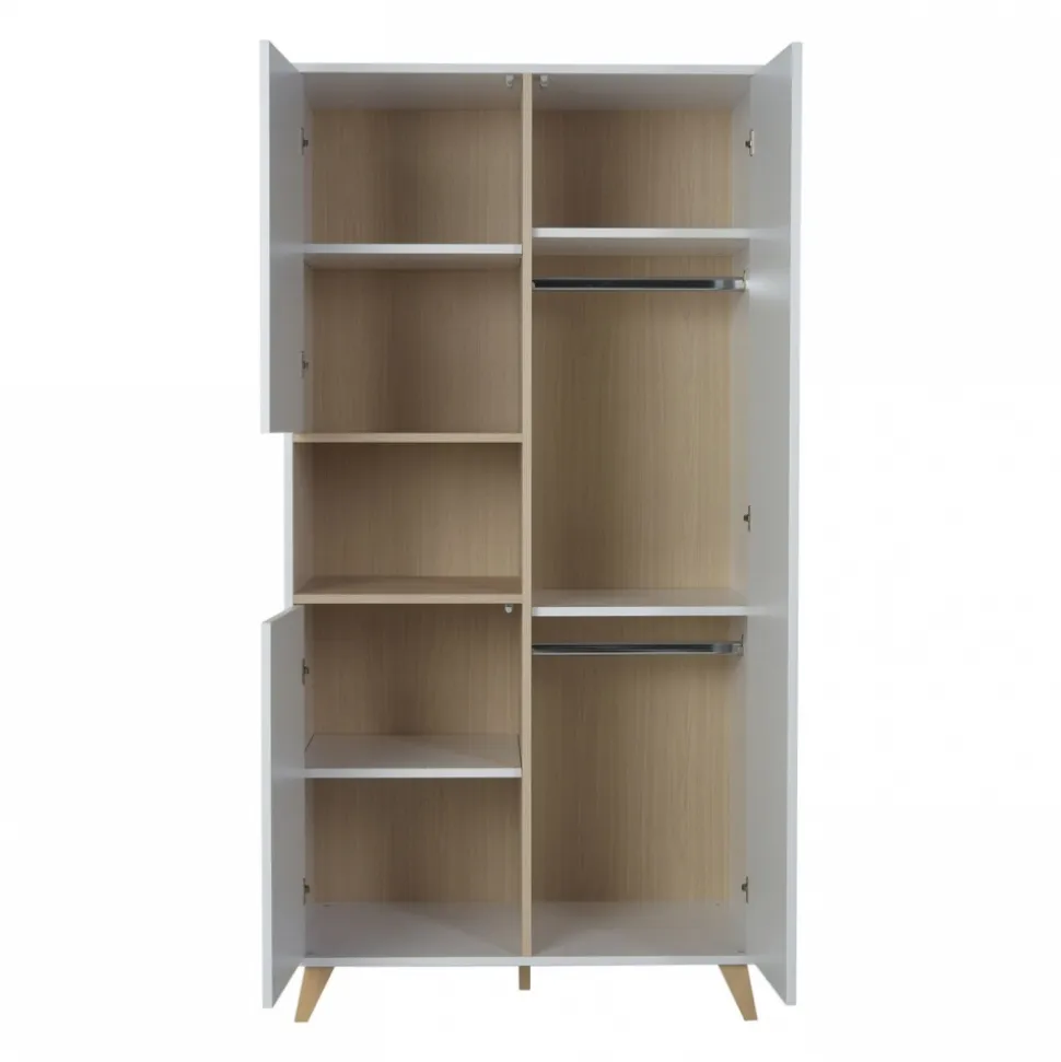 Armoire 3 portes 1 niche loft white