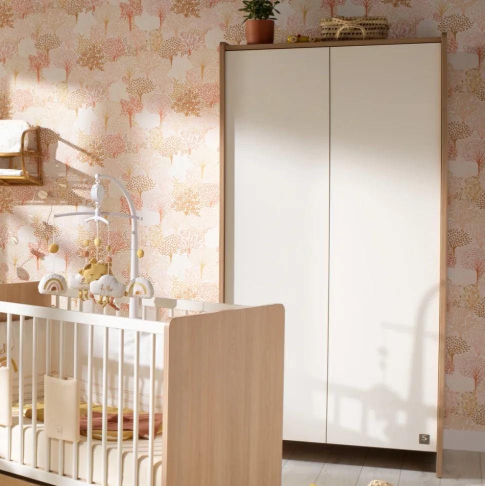 Armoire 2 portes vanille