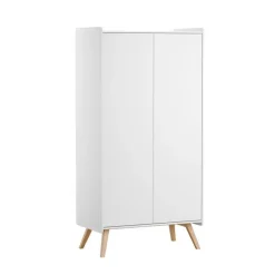 Armoire 2 portes vintage blanc