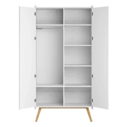 Armoire 2 portes vintage blanc