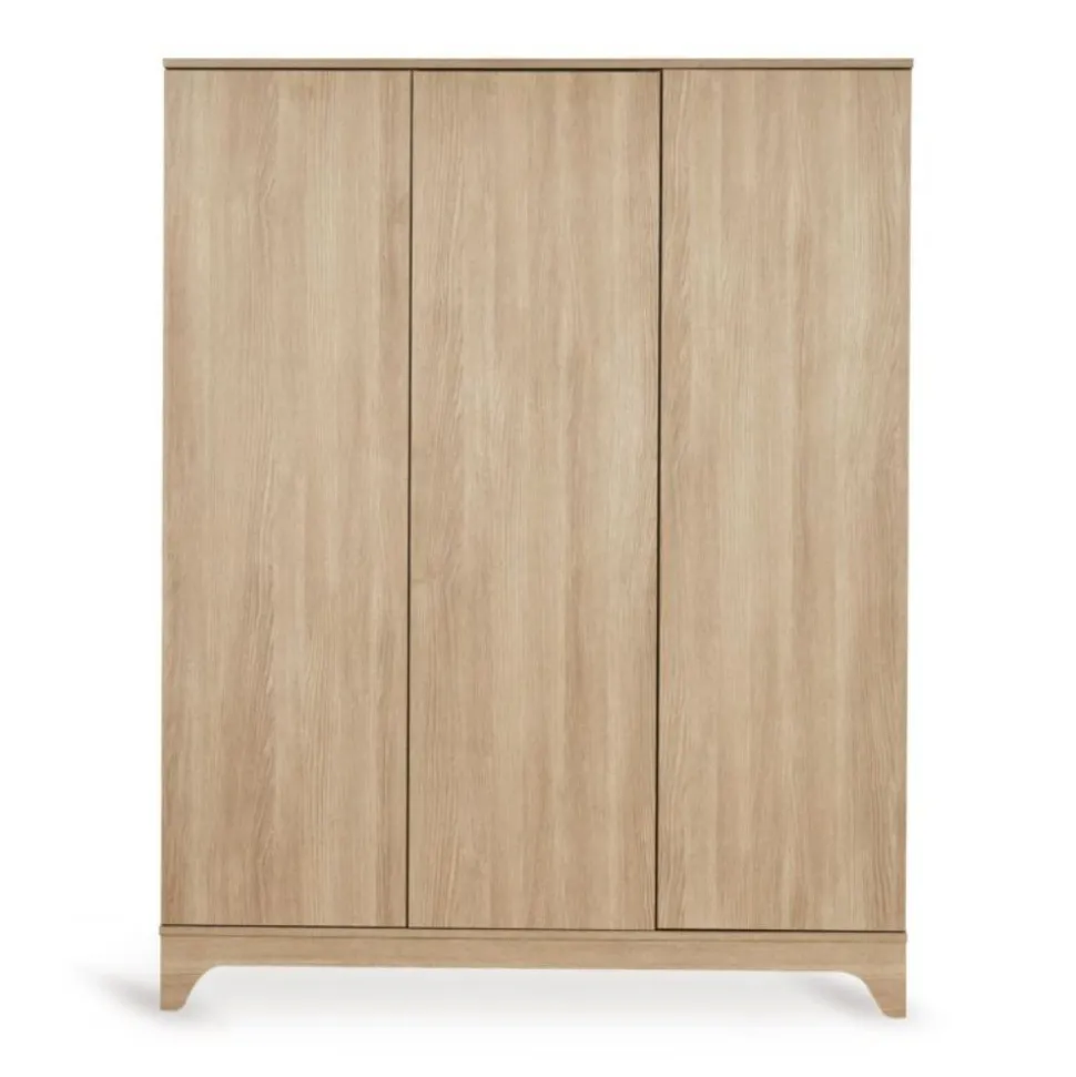 Armoire xl avec 3 portes battantes tsugi - honey ash