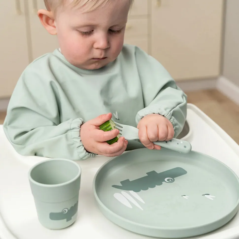 Assiette bébé foodie croco vert