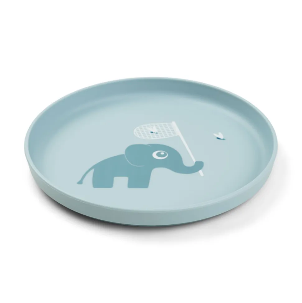 Assiette bébé foodie elphee bleu