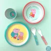 Assiette bébé peppa pig avec les parents ø 18cm
