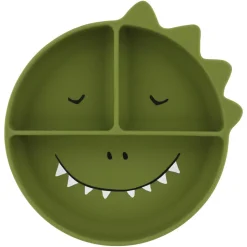 Assiette compartimentée avec ventouse mr. dino