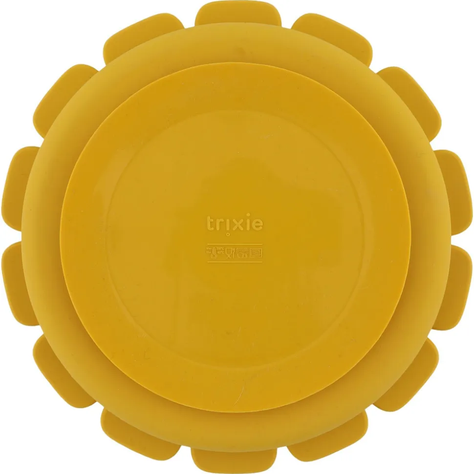 Assiette compartimentée avec ventouse mr. lion