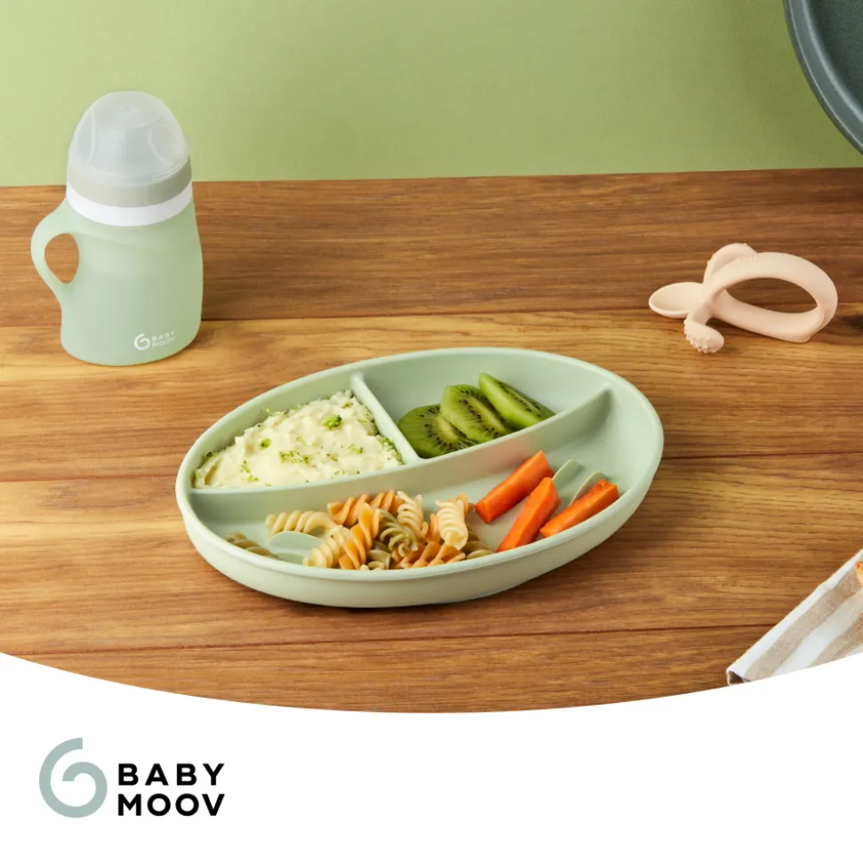 Assiette compartimentée bébé en silicone
