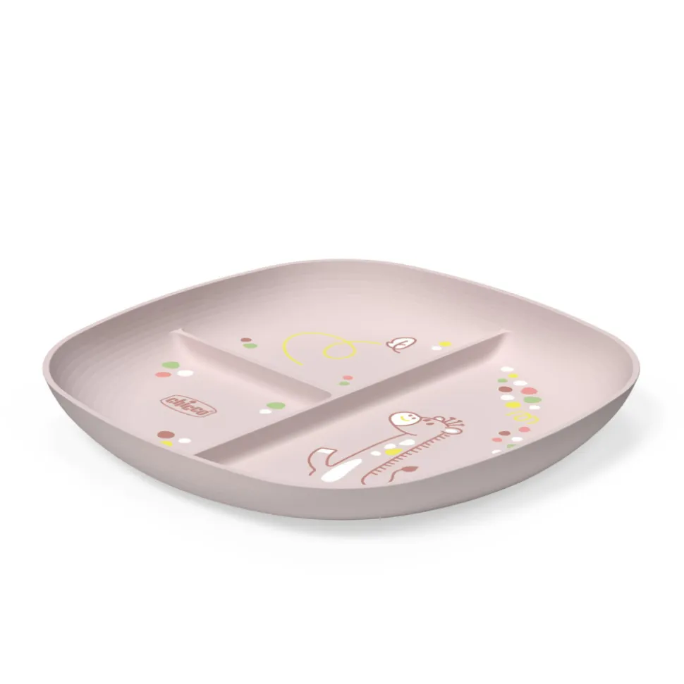Assiette à portions rose