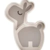 Assiette silicone avec ventouse lalee sable