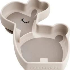 Assiette silicone avec ventouse lalee sable
