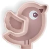 Assiette silicone avec ventouse birdee rose
