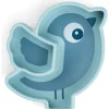 Assiette silicone avec ventouse birdee bleu