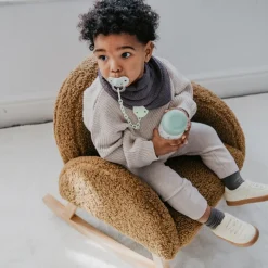 Attache sucette bébé chaîne birdies vert