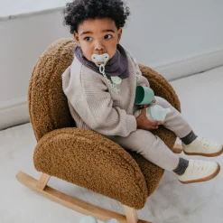Attache sucette bébé chaîne birdies vert