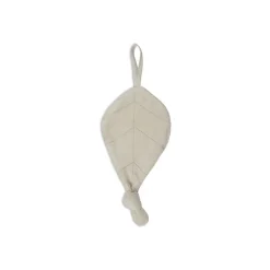 Attache sucette feuille nougat