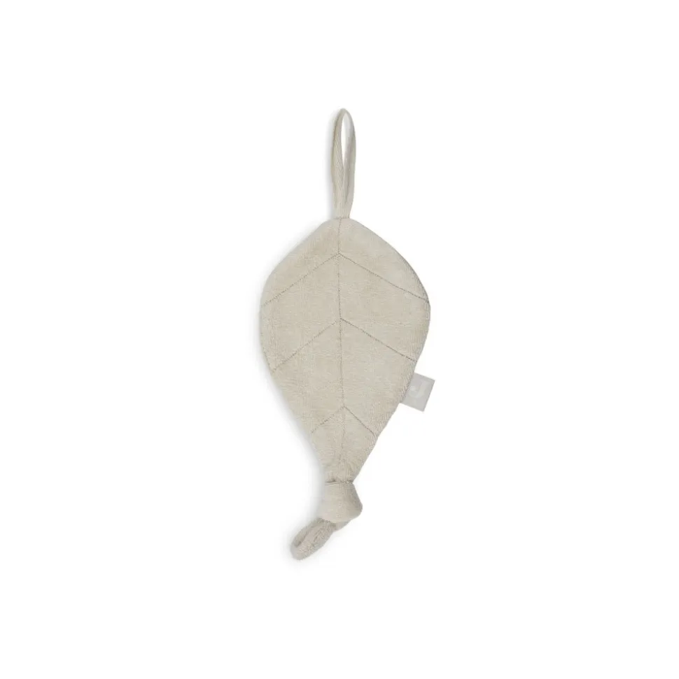 Attache sucette feuille nougat