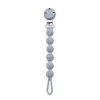 Attache sucette silicone gris