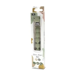 Attache sucette silicone vert