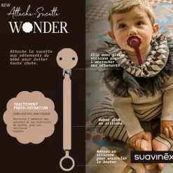 Attache sucette silicone wonder cork