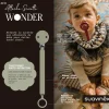 Attache sucette silicone wonder hedge green