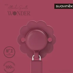Attache sucette silicone wonder viva magenta
