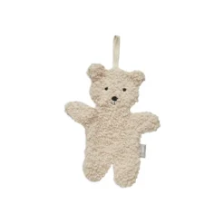 Attache sucette teddy bear naturel