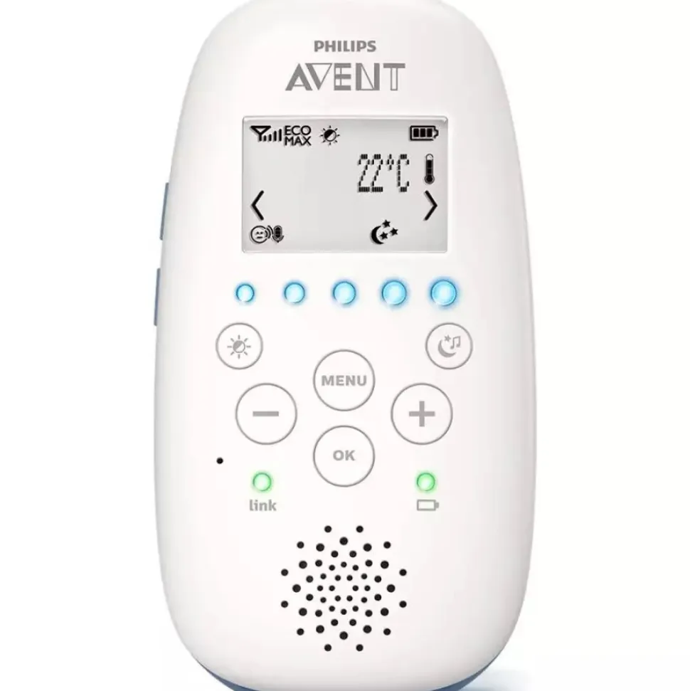Babyphone audio dect lcd projecteur scd735/26